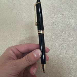 Montblanc Black and Gold Ballpoint Pen